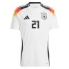 Virallinen Fanipaita Saksa Gundogan 21 Kotipelipaita Euro 2024 - Miesten